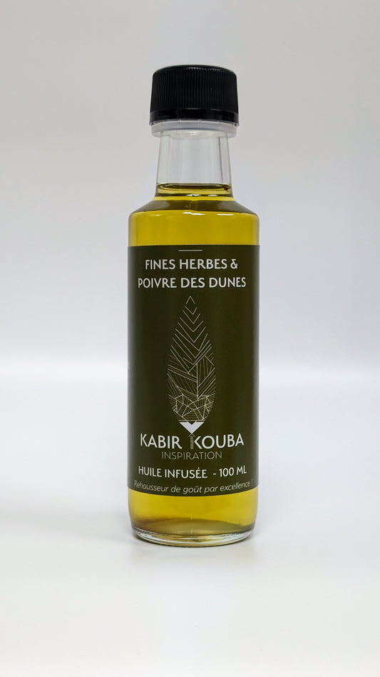 100ml - Huile fines herbes et Poivre des Dunes