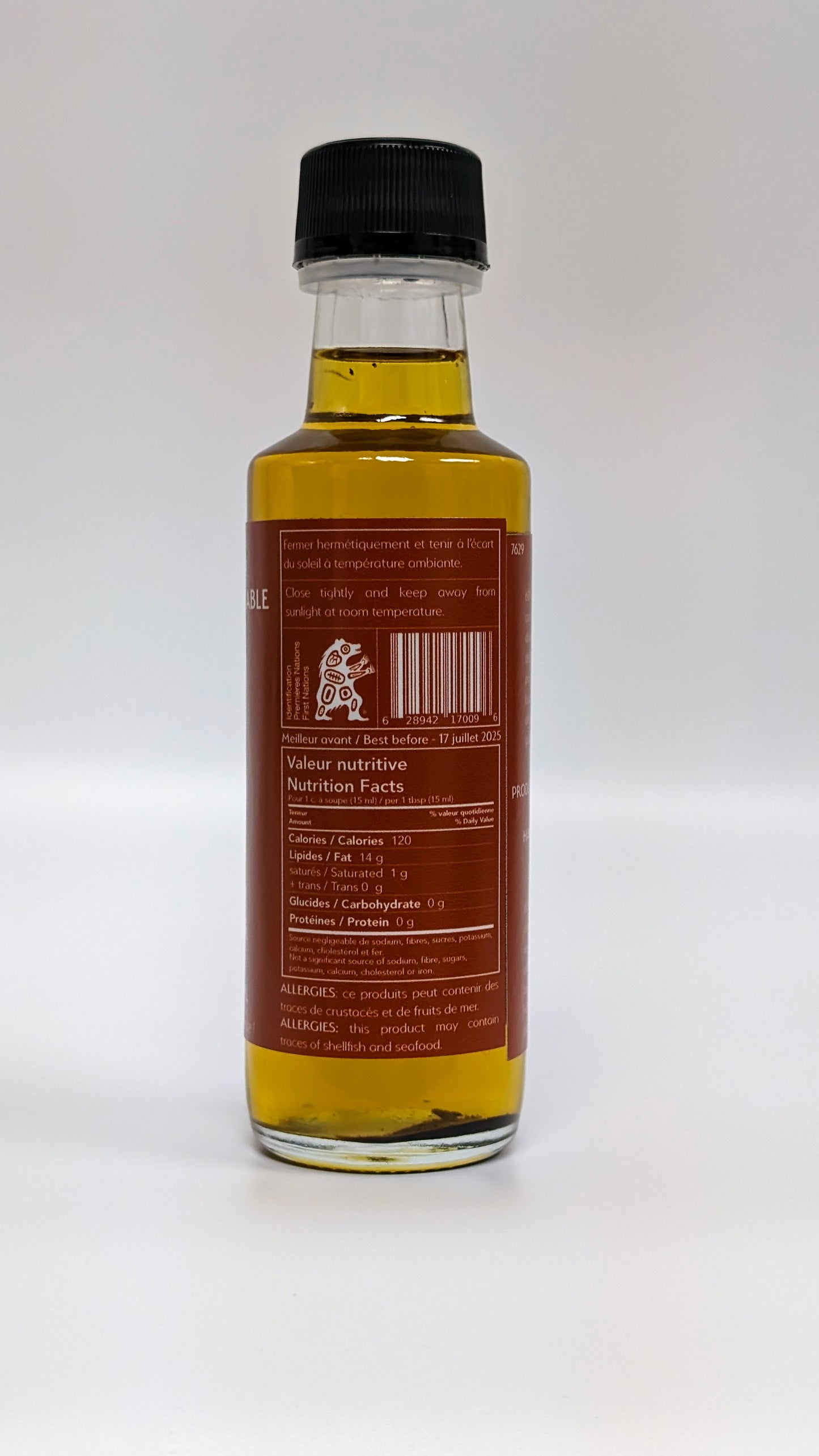 100ml - Huile Bacon de mer et Chipotle fumé à l'érable