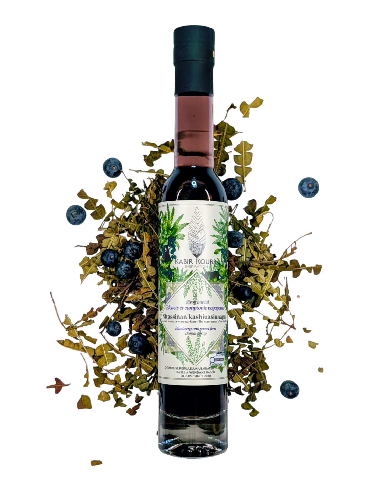 Sirop boréal bleuet et comptonie voyageuse - 200ml