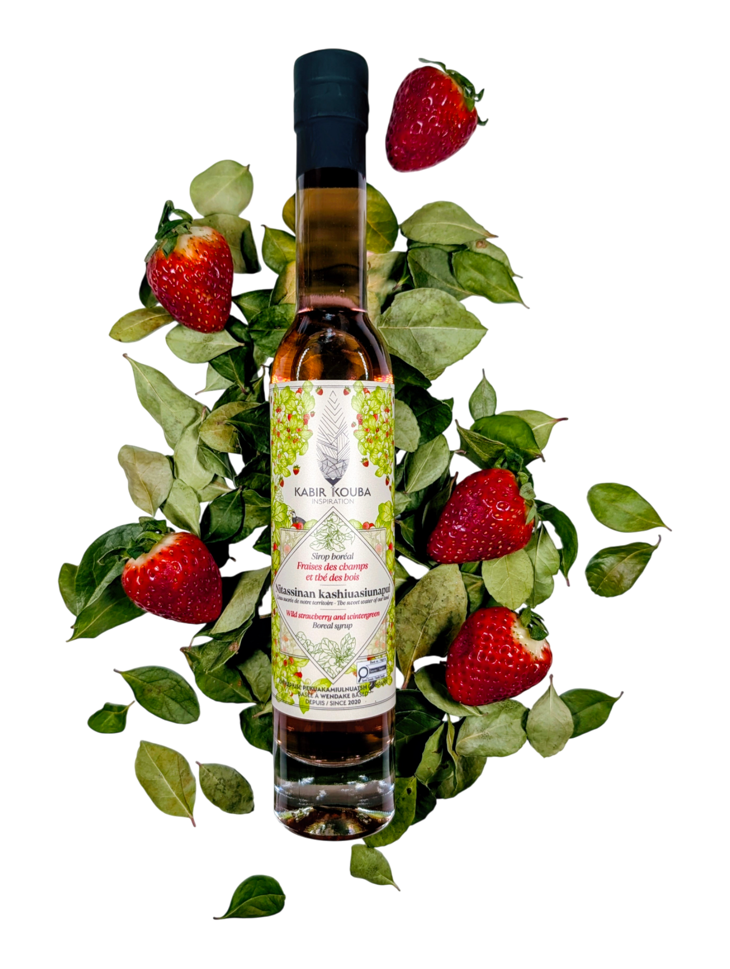 Sirop boréal Fraise et thé des bois - 200ml
