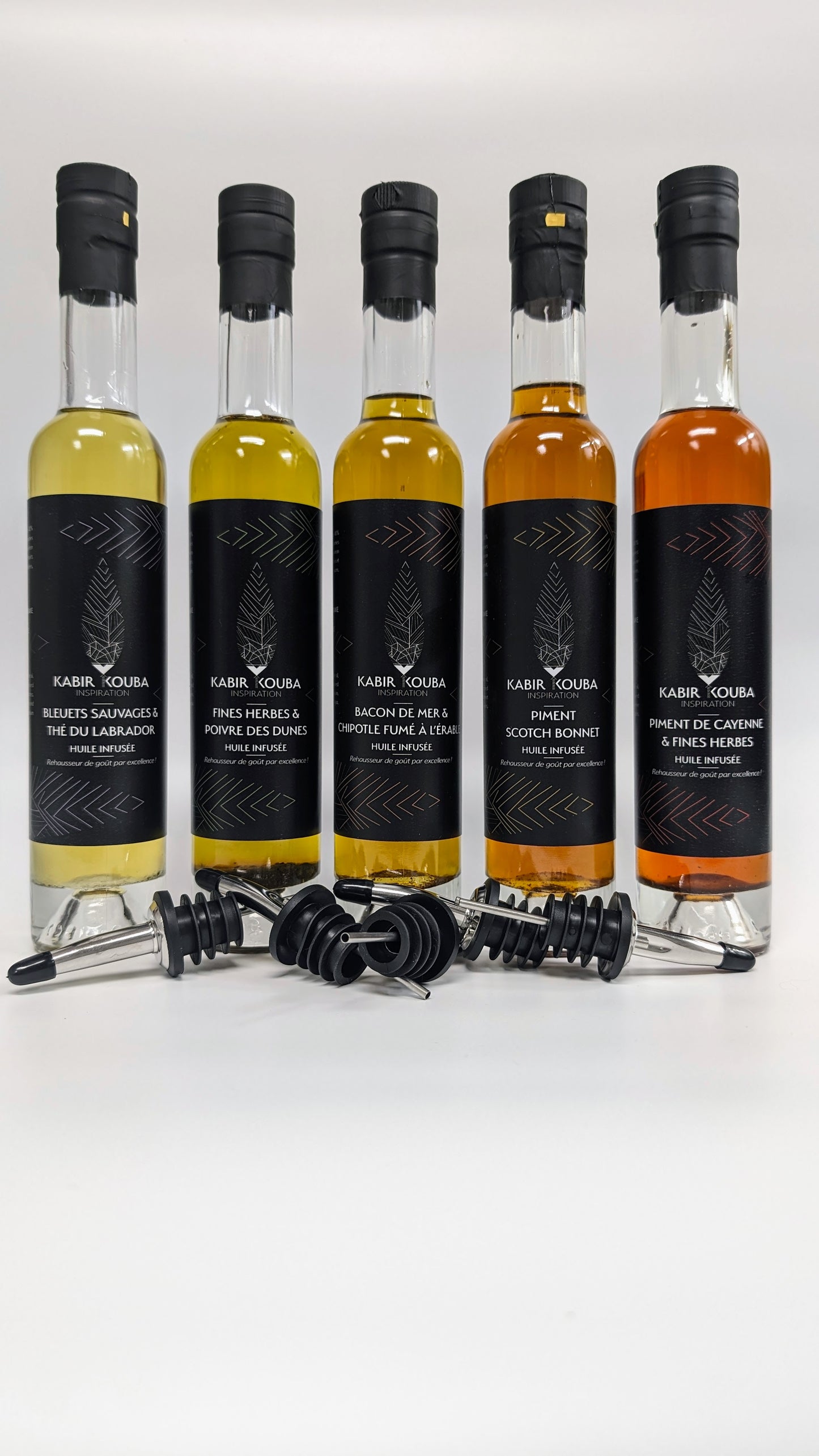 Collection complète d'huile infusées 200ml -Boréale - Maritime - Épicé