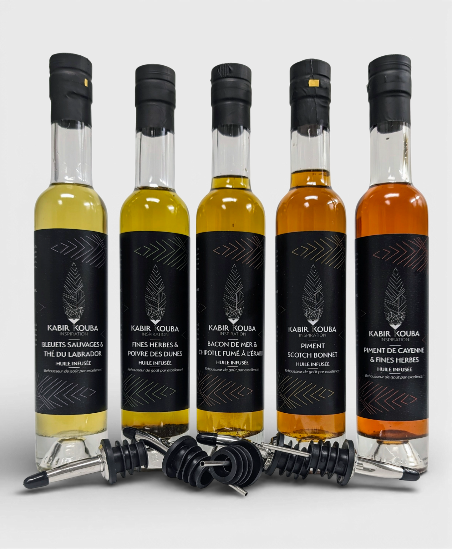 Collection complète d'huile infusées 200ml -Boréale - Maritime - Épicé