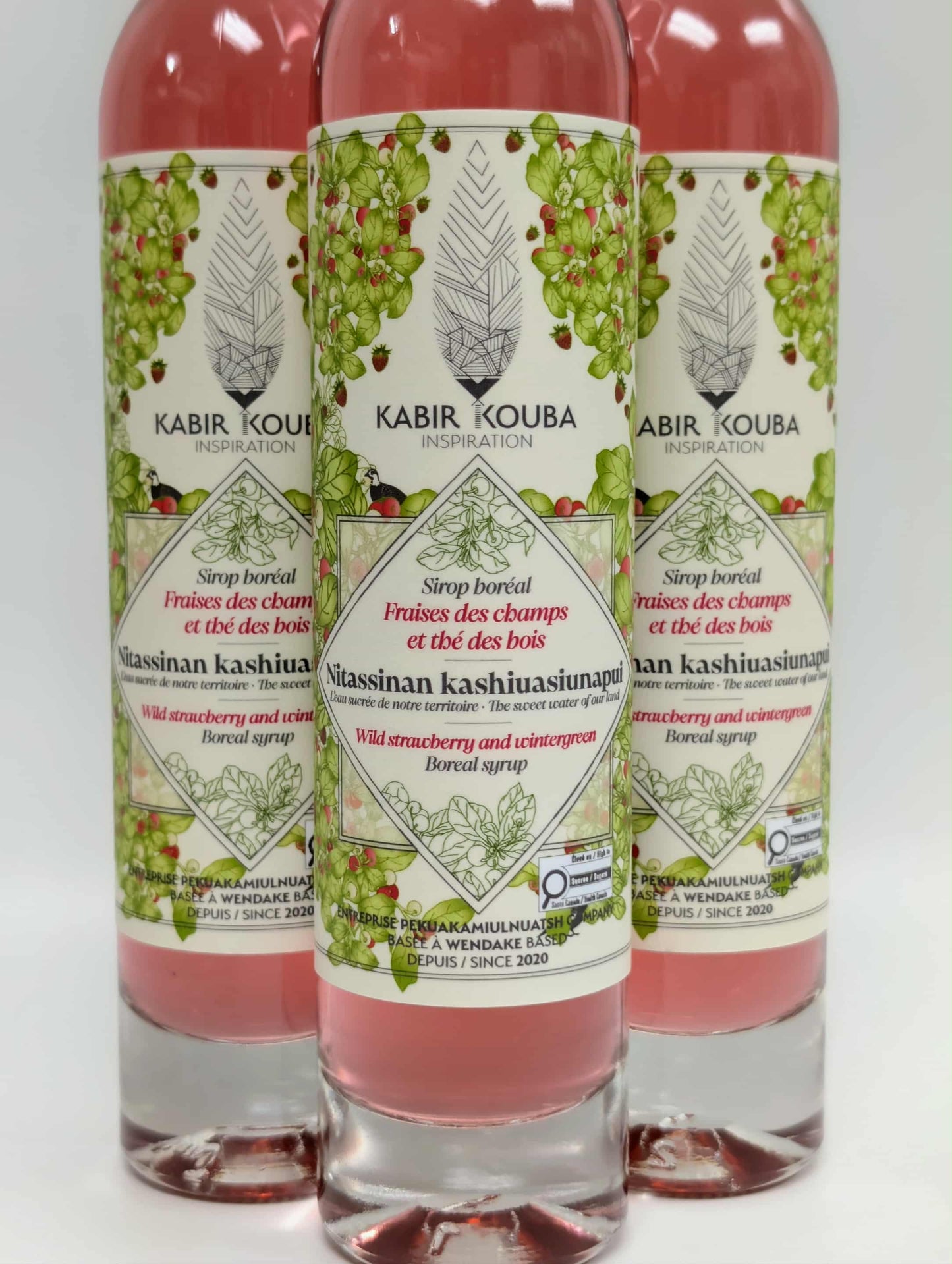 Sirop boréal Fraise et thé des bois - 200ml