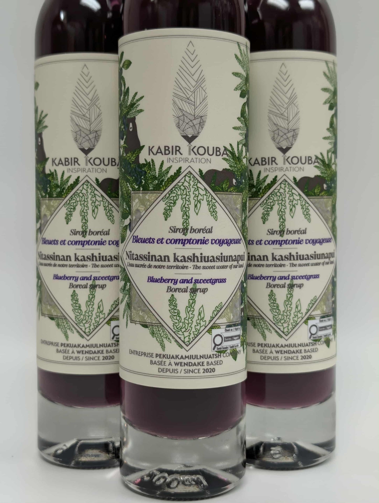 Sirop boréal bleuet et comptonie voyageuse - 200 ml