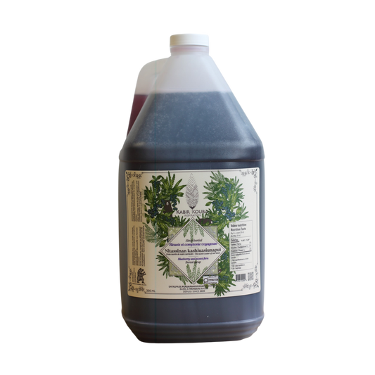 Sirop Boréal Bleuet et Comptonie Voyageuse - 3,75 L