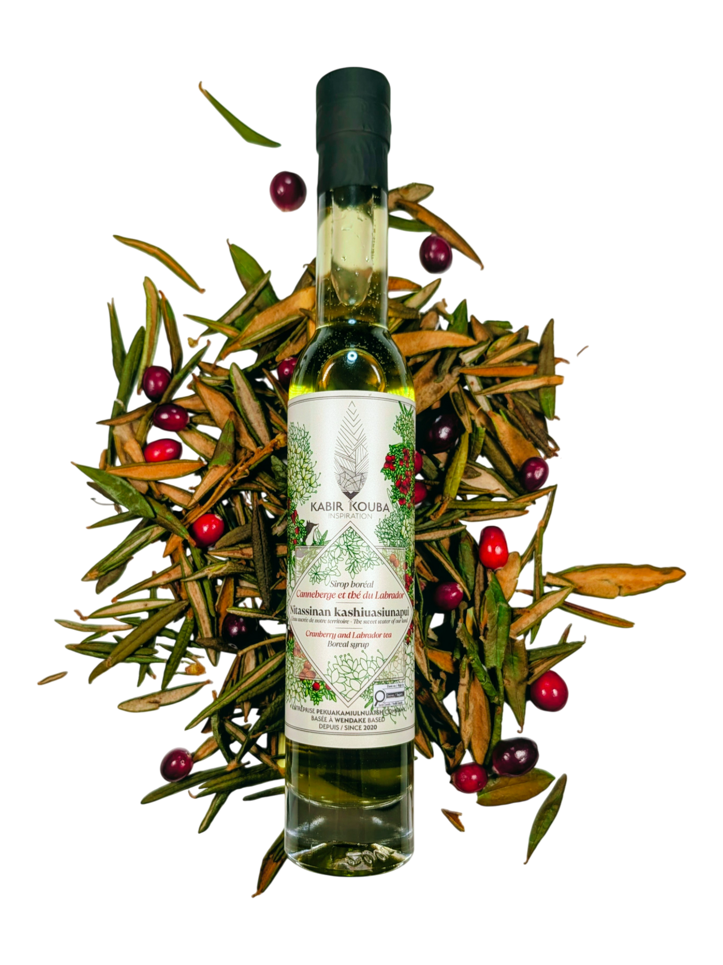 Sirop boréal canneberge et thé du Labrador - 200ml