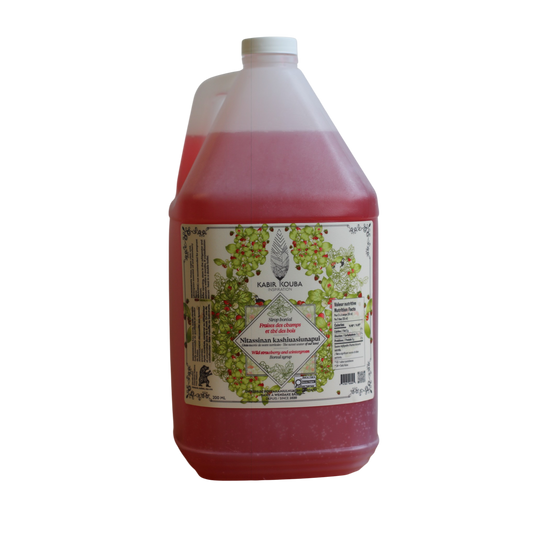 Sirop Boréal Fraise et Thé des Bois - 3,75 L