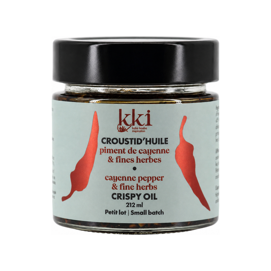 Croustid'huile Piment de Cayenne et Fines Herbes 212 ml – Kabir Kouba Inspiration
