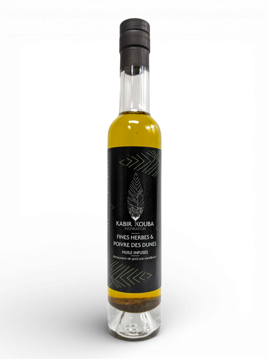 200ml - Huile - Boréale - Fines Herbes et Poivre des Dunes